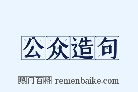 公众造句是什么意思的图片